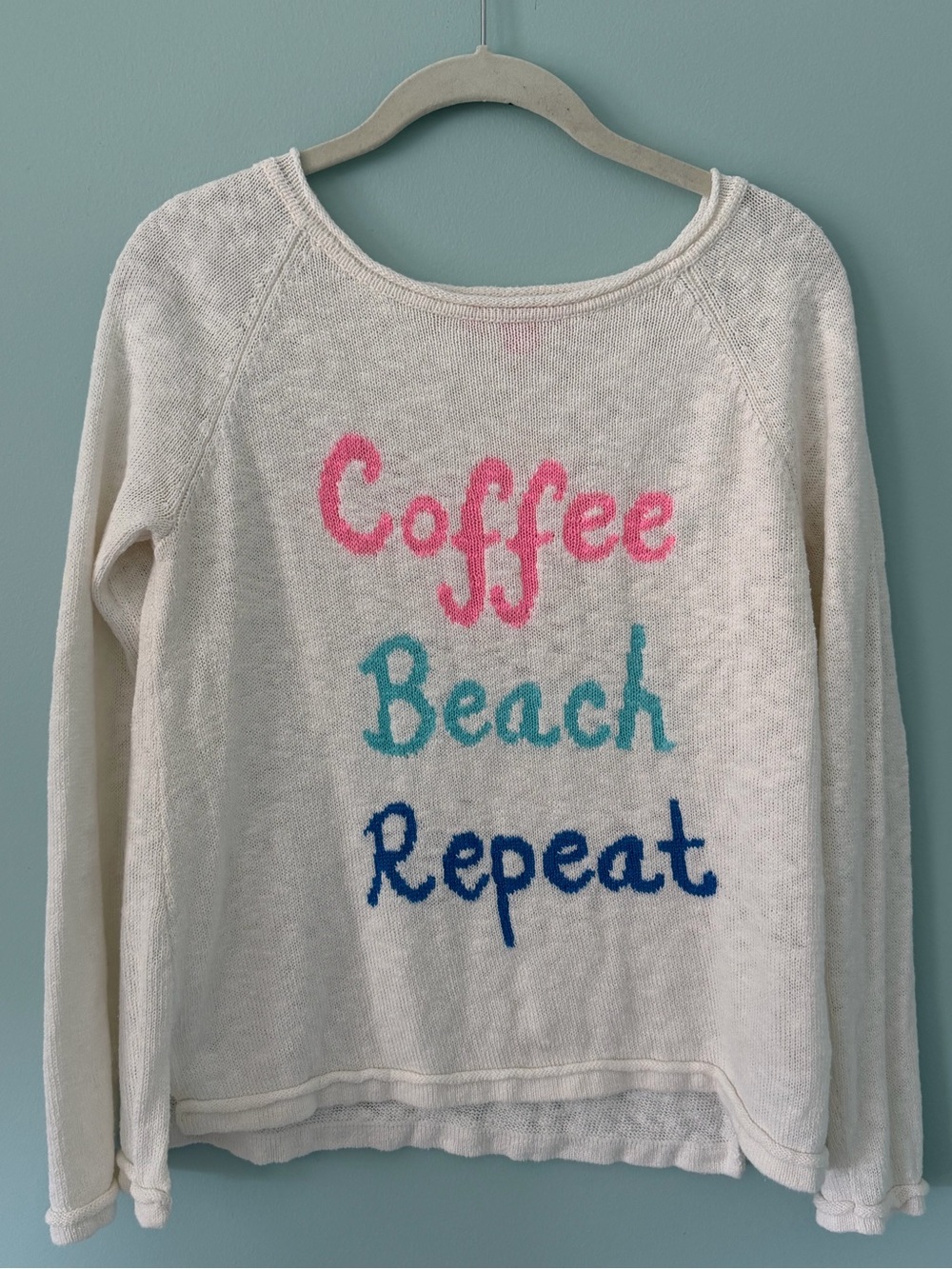 Lilly Pulitzer  'Coffee Beach Repeat' Crewneck Sweater - Women's Casual Pullover